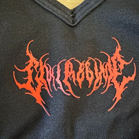 Civil Regime Revenge Kelly Seamless Black Bra And Shorts Set Size Large Edgy - Picture 2 of 9